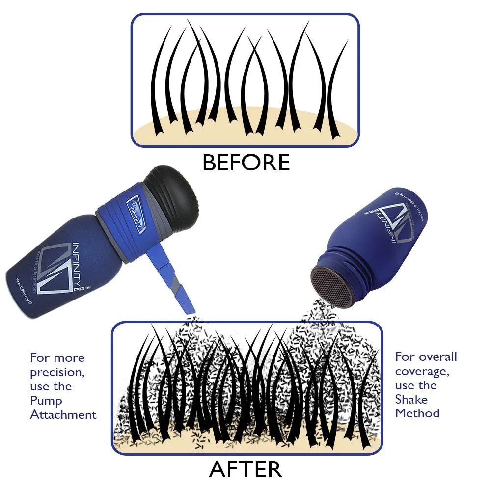 Hair Fibers White for Thinning Hair for Women & Men - 100% Undetectable Hair Building Fiber Powder, 30g