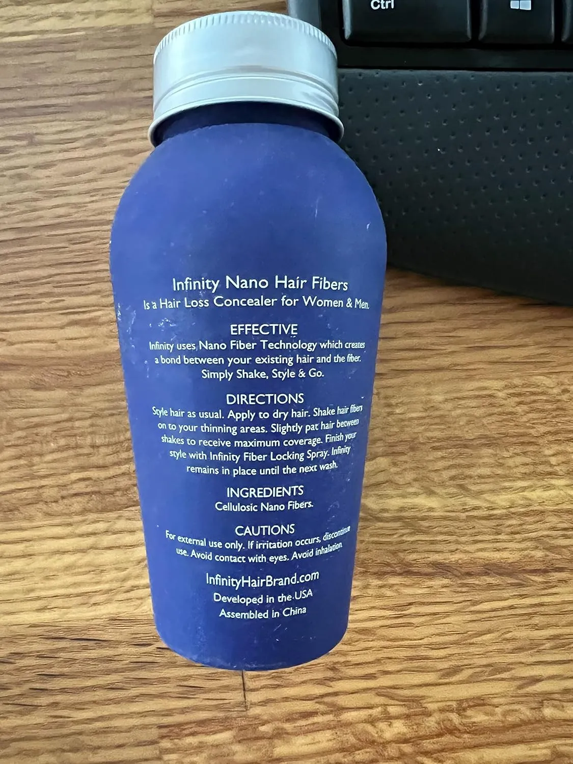 Hair Fibers White for Thinning Hair for Women & Men - 100% Undetectable Hair Building Fiber Powder, 30g