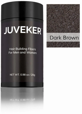 Hair Building Fibers Instantly Conceal Thinning Hair and Bald Spots for Men & Women (Large 28 Grams Bottle) - Undetectable, Washes Away, For All Hair Types, No Animal Byproducts (Dark Brown)