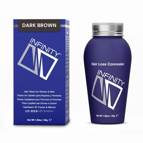 Hair Fibers Dark Brown for Thinning Hair for Women & Men - 100% Undetectable Hair Building Fiber Powder - Conceal Hair Loss in 15 Seconds, 30g