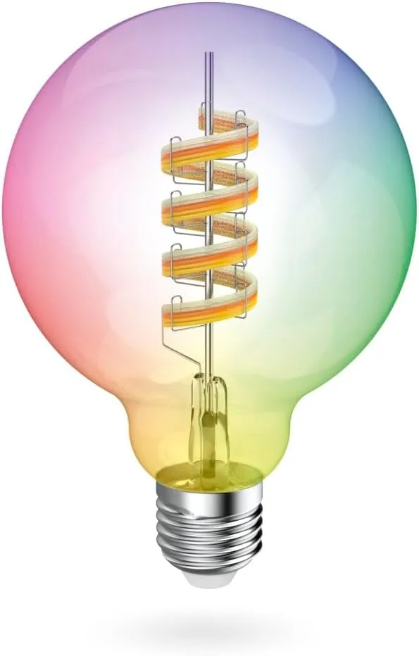 Hama Amp. LED intel., Matter, E27, Globe, Filam. G95, RGB, var., with app.