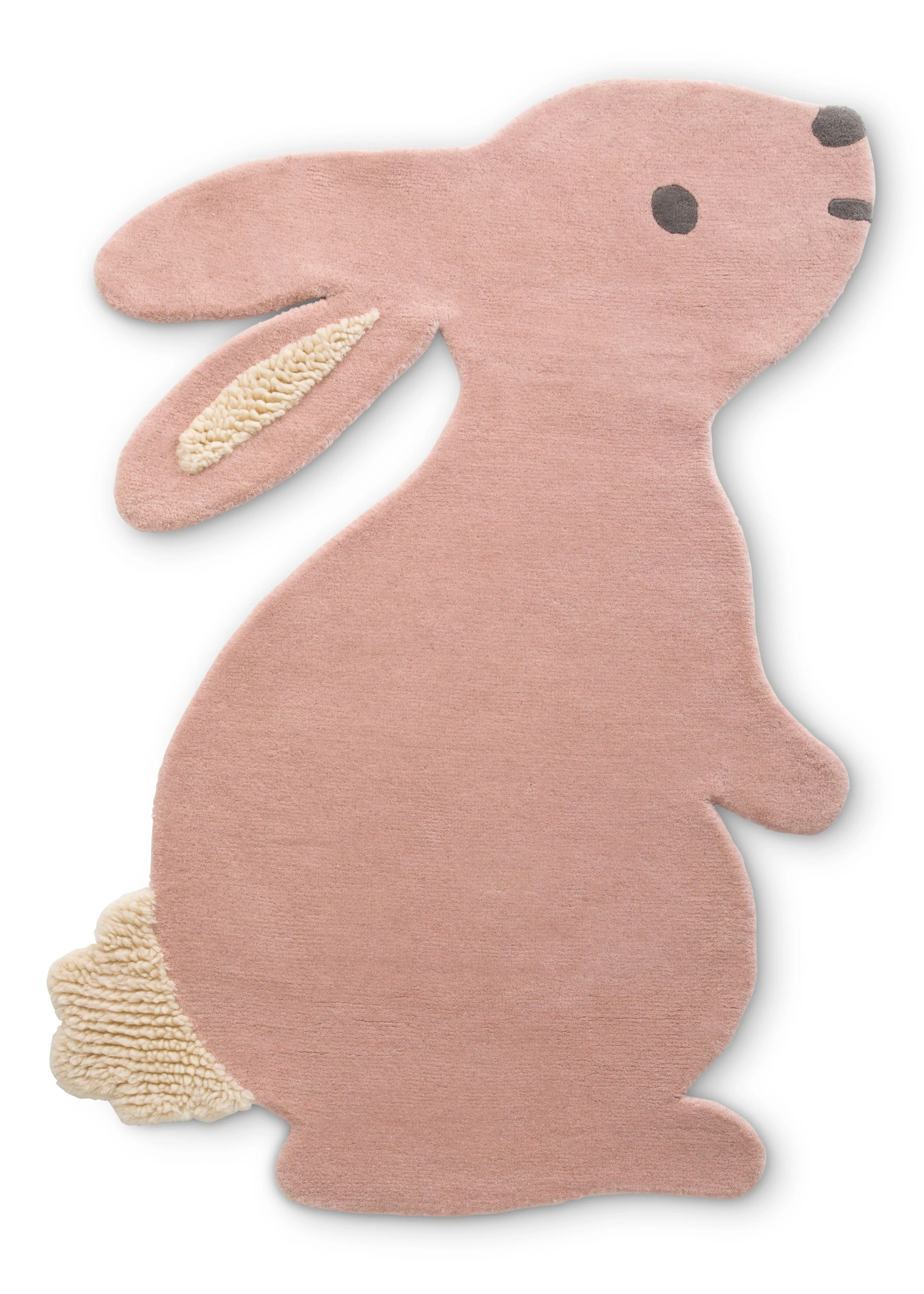 Hand-Tufted 100% Wool Bunny Rug