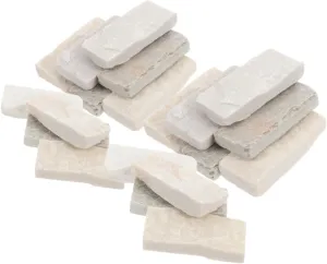 Happyyami 40pcs Miniature Bricks for Architecture Model Set Realistic Fake Bricks Blocks for Materials Mini Toy Building Sets