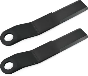 Heavy Duty AR400 Steel Replacement Bush Hog Rotary Cutter Blades, for Mower King Skidsteer Brush Hog Cutter Replacement Blades Rotary Grass Cutter (2 Blade Set)