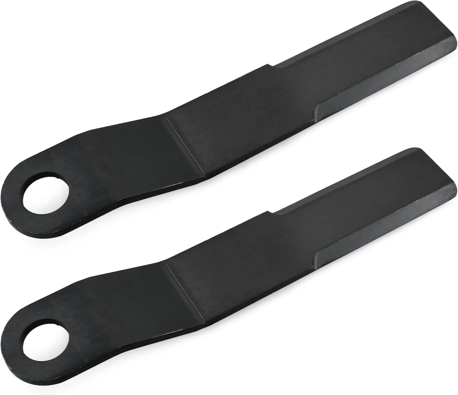 Heavy Duty AR400 Steel Replacement Bush Hog Rotary Cutter Blades, for Mower King Skidsteer Brush Hog Cutter Replacement Blades Rotary Grass Cutter (2 Blade Set)
