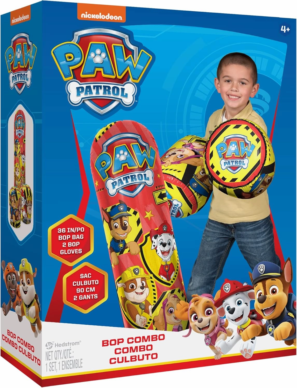 Hedstrom Nickelodeon Paw Patrol Bop Bag and Gloves Combo Set, 36 Inch, (56-85482)