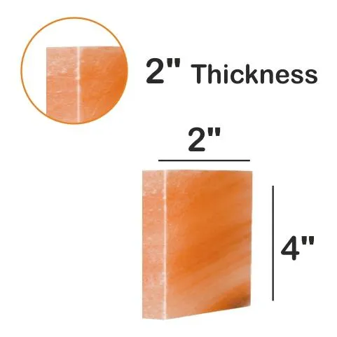 Himalayan Pink Salt Bricks - Unique Salt Blocks (4" x 2" x 2")