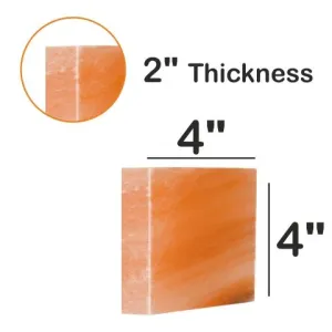 Himalayan Pink Salt Bricks - Unique Salt Blocks (4" x 4" x 2")