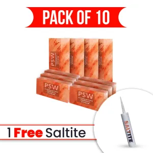 Himalayan Salt Bricks 8" x 4" x 2" Pack of 10  With Free Saltite