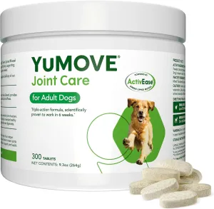 Hip and Joint Supplement for Dogs with Glucosamine Chondroitin, Omega 3, Hyaluronic Acid, & Green Lipped Mussel - Dog Joint Supplement - for Adult Dogs 300 Tasty Chewable Tablets