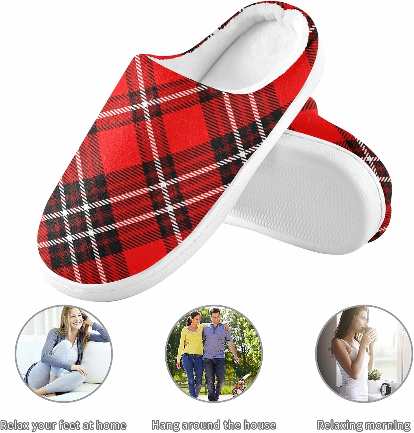 House Slippers Non Slip Home Slippers Casual Shoes Bedroom Travel for Men Women