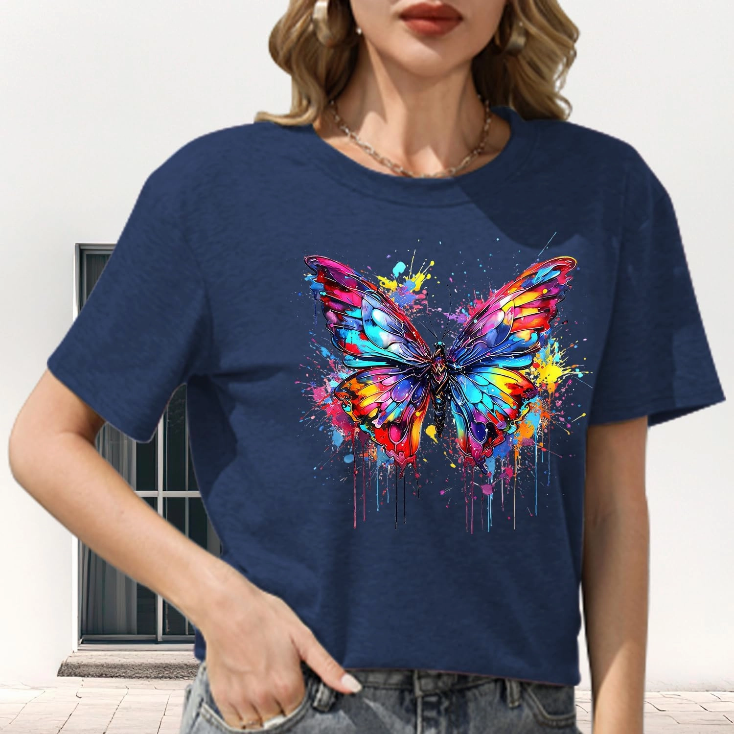 Hummingbird Shirt for Women Funny Women's Flower Graphic Tees Cute Bird Lover Short Sleeve Shirts ﻿
