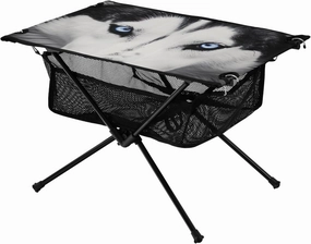 Husky Eyes Portable Folding Camping Table, Compact Lightweight Beach Table with Carrying Bag for Outdoor Picnics, BBQs, Camp
