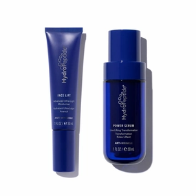 HydroPeptide Face Lift Advanced Ultra-Light Moisturizer and Power Serum Anti-Wrinkle Bundle, (1 Ounce each)