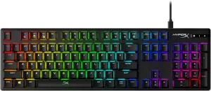 HyperX Alloy Origins - Mechanical Gaming Keyboard, Software-Controlled Light & Macro Customization, Compact Form Factor, RGB LED Backlit - Tactile HyperX Aqua Switch,Black