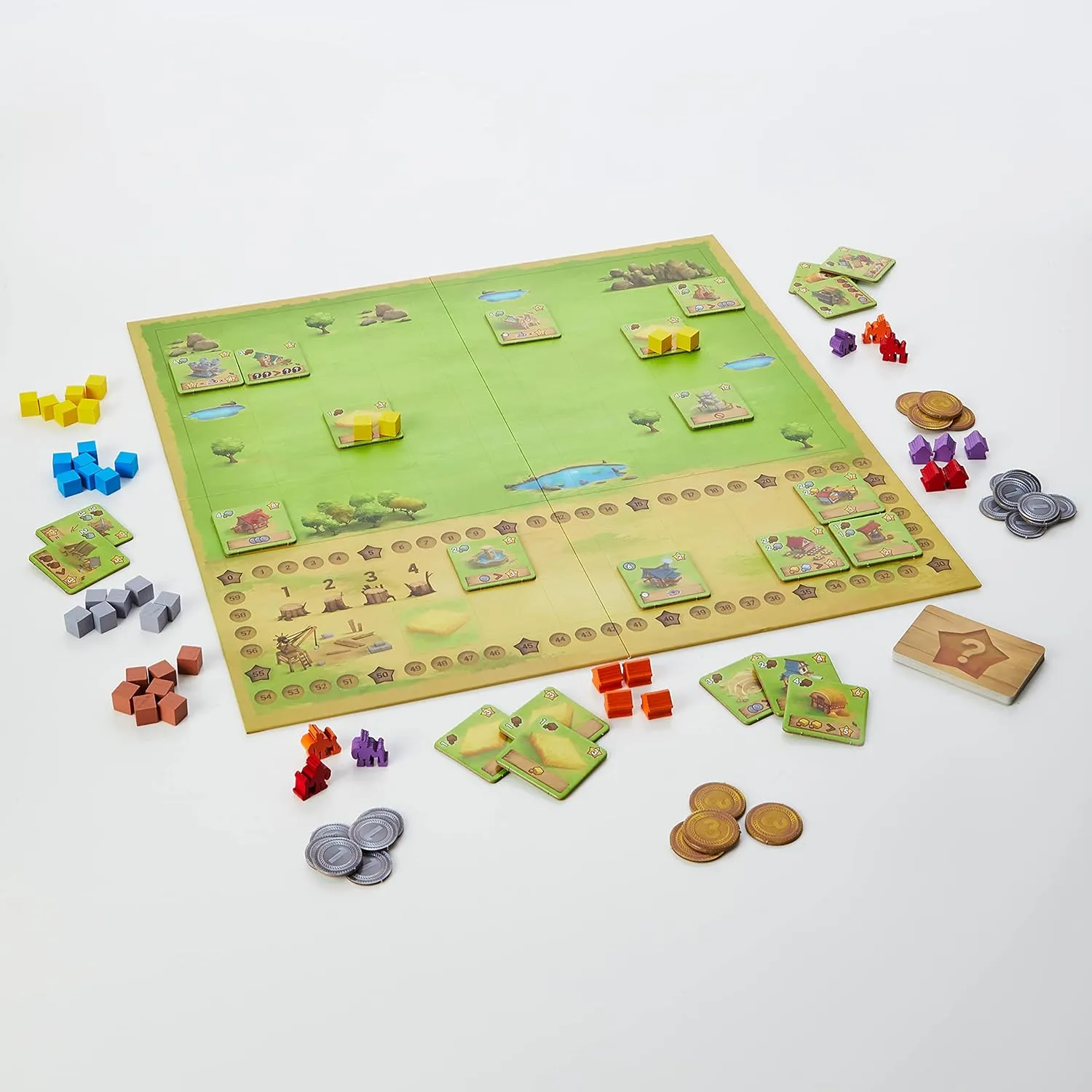 IELLO: Little Town, Strategy Board Game, Fun for The Whole Family, Tactical and Interactive, 45 Minute Play Time, 2 to 4 Players, Ages 10 and Up