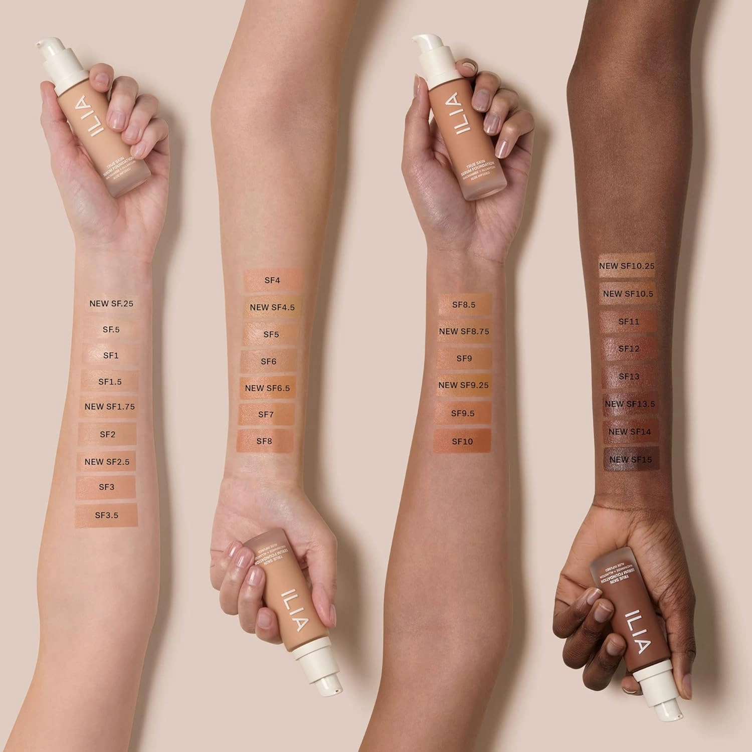 ILIA - True Skin Serum Foundation | Non-comedogenic, Cruelty-Free, Vegan, Weightless Feel, Buildable Coverage, Safe For Sensitive Skin (Macquarie SF13)