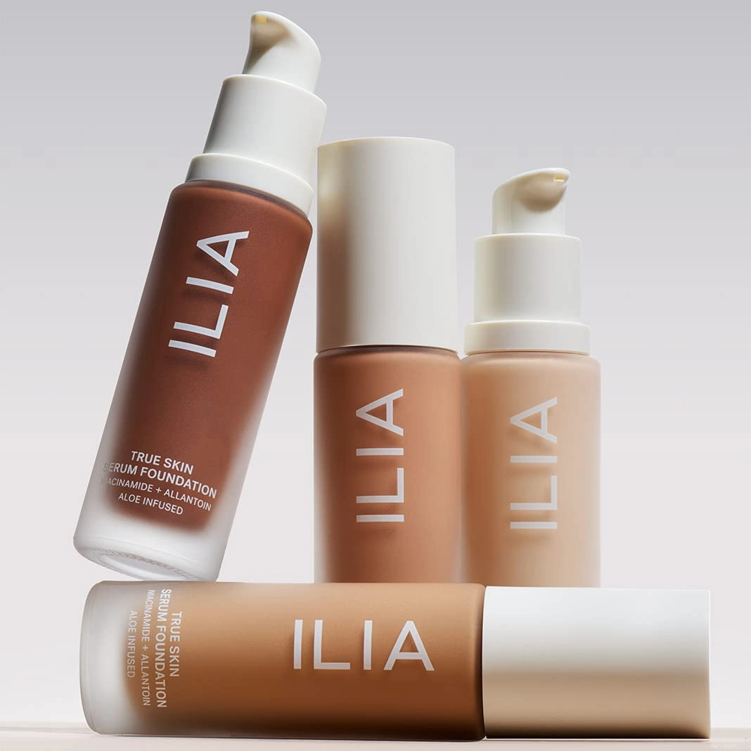 ILIA - True Skin Serum Foundation | Non-comedogenic, Cruelty-Free, Vegan, Weightless Feel, Buildable Coverage, Safe For Sensitive Skin (Macquarie SF13)