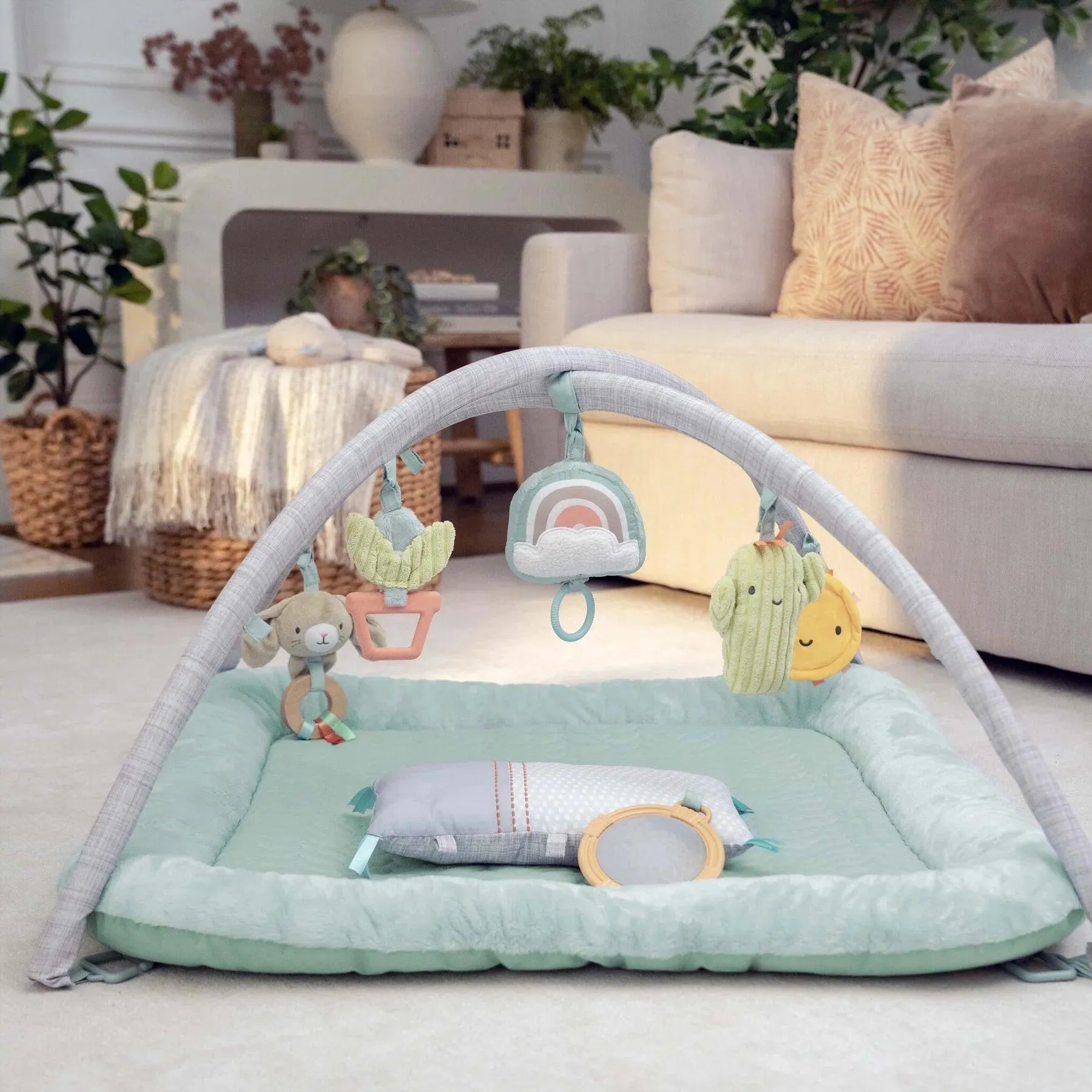 Ingenuity Calm Springs Plush Baby Activity Gym - Chic Boutique