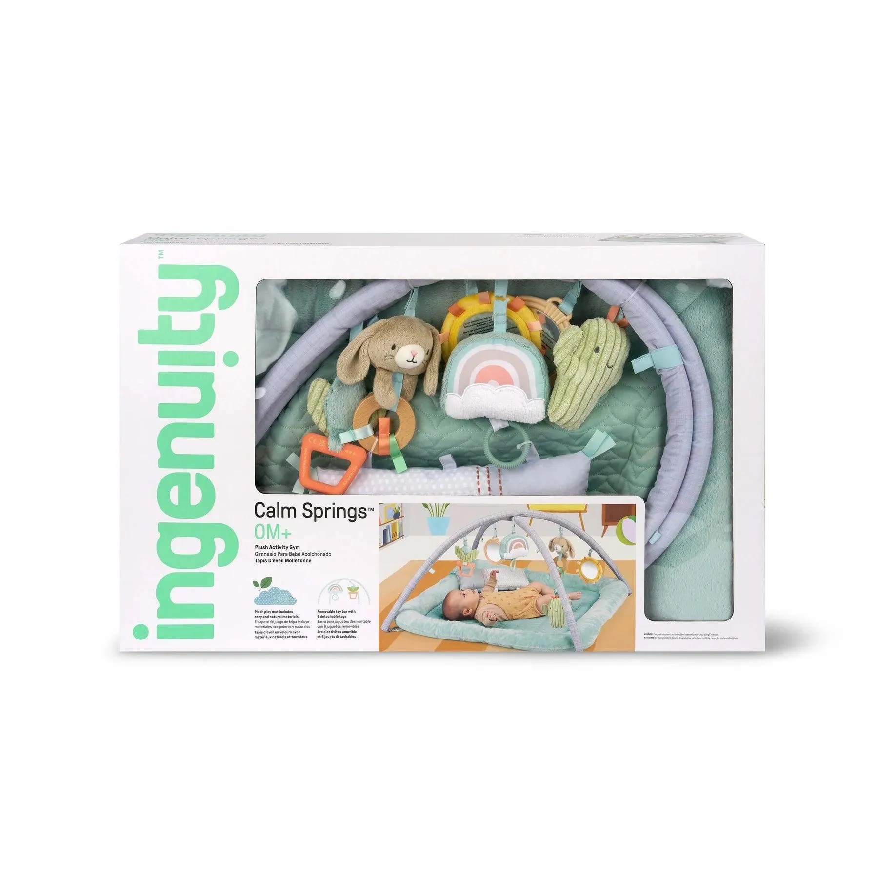 Ingenuity Calm Springs Plush Baby Activity Gym - Chic Boutique