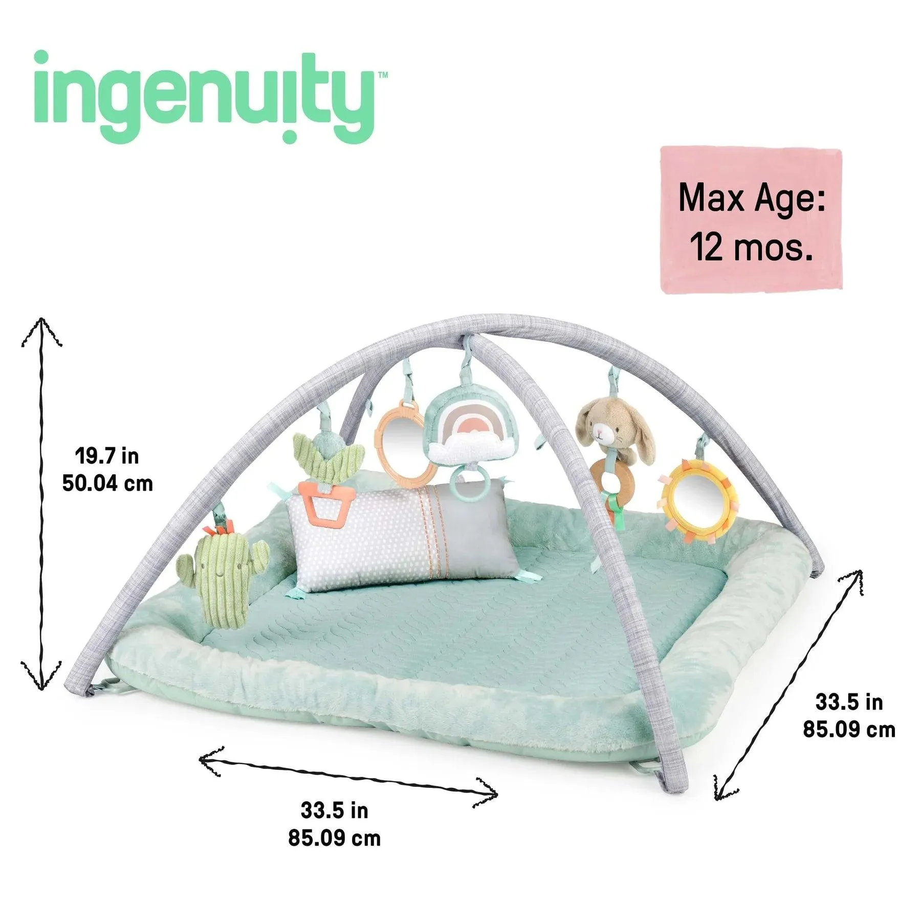 Ingenuity Calm Springs Plush Baby Activity Gym - Chic Boutique