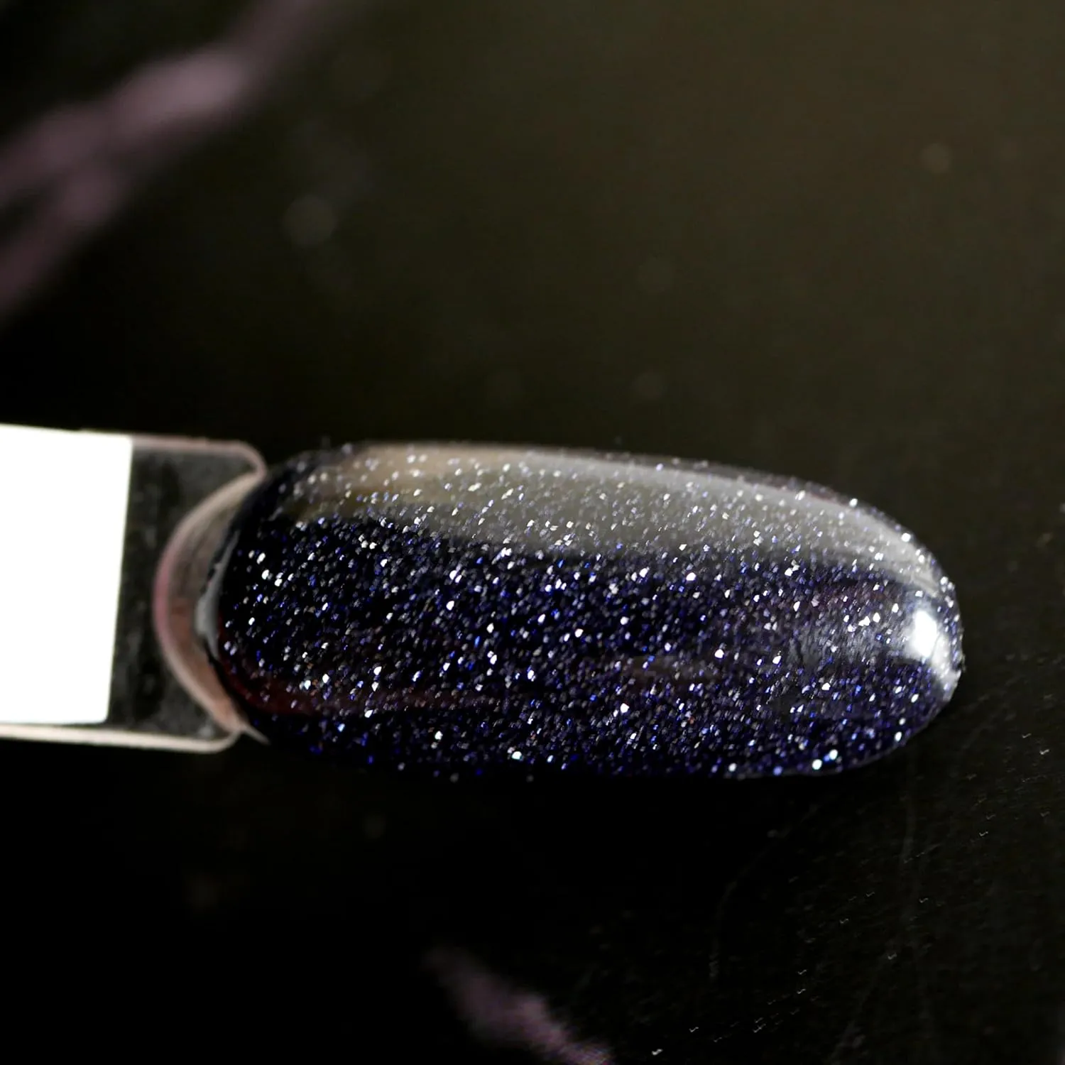 IN.HYPE Rubber Base Gel - Shimmer. Light Reflective/Flash Soak off. UV/LED Curable (Black Onyx)