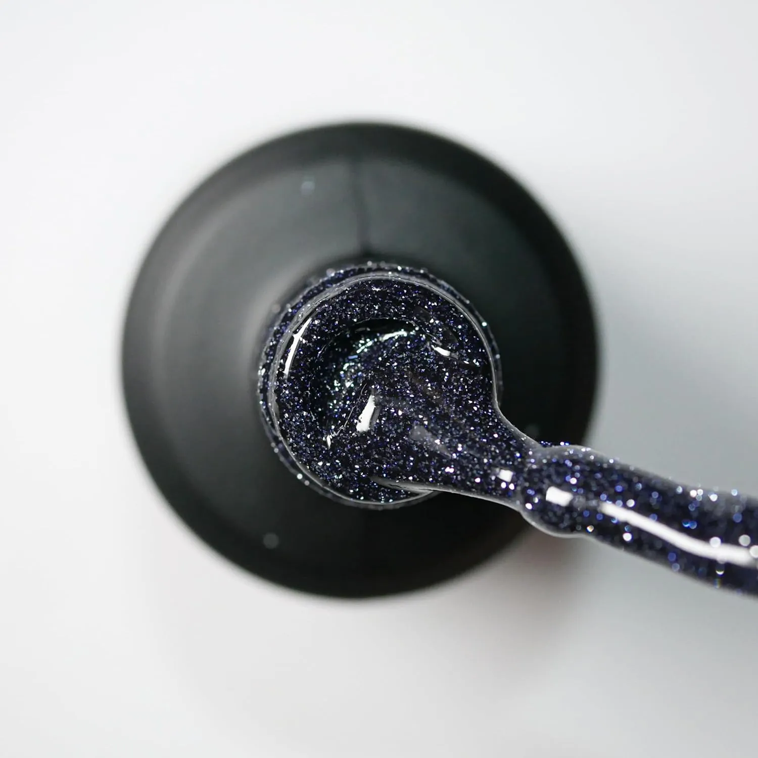 IN.HYPE Rubber Base Gel - Shimmer. Light Reflective/Flash Soak off. UV/LED Curable (Black Onyx)