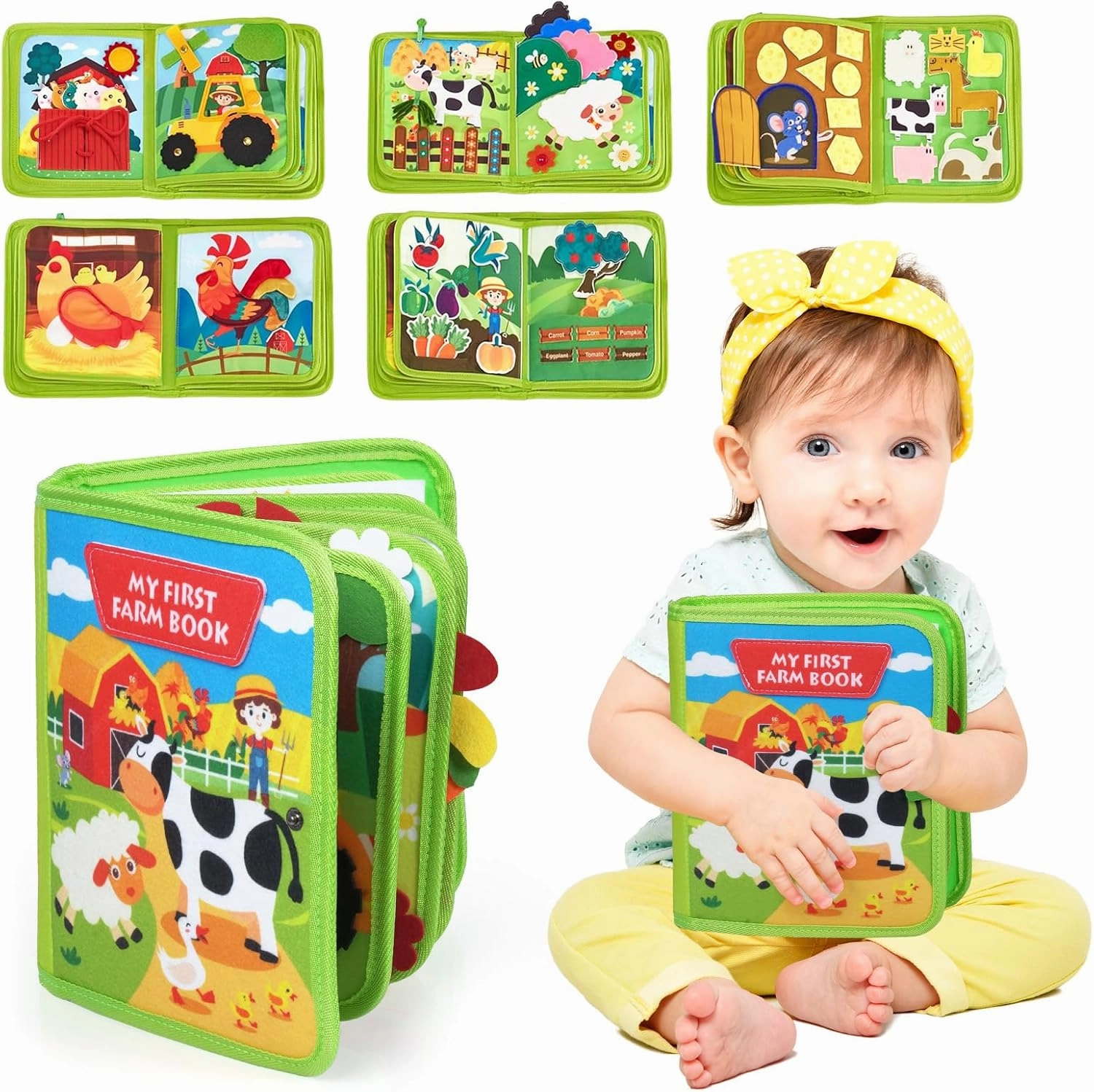 INKLAB Toddler Busy Board Ages 3, Learning Toys for 3  Year Old, Sensory Toys for Kids with Autism, Preschool Learning Activities, Kids Ages 3 , Activities Toy for Car Travel Airplane