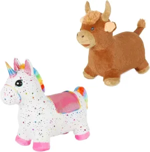 INPANY Bouncy Bull and Bouncy Unicorn
