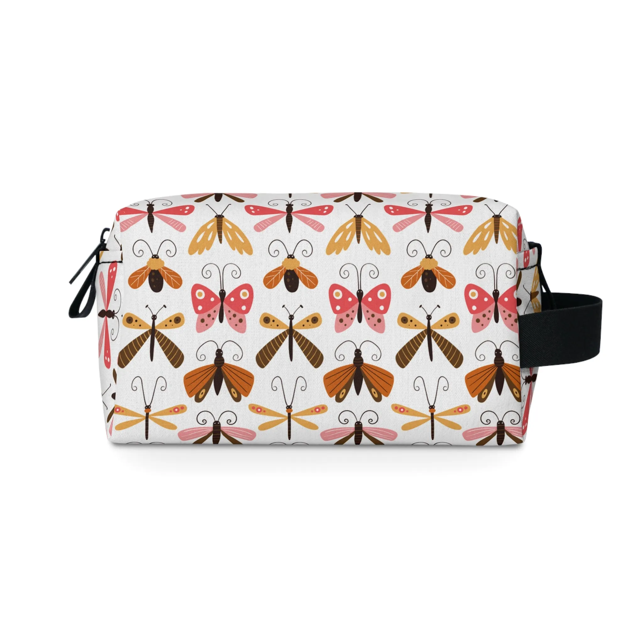 Insect Print Organizer Bag - Compact, Eco-Friendly Accessory for Nature Lovers