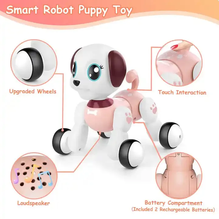Interactive Robotic Puppy | Play & Dance Modes | USB-Rechargeable Smart Companion | Perfect Kids Gift