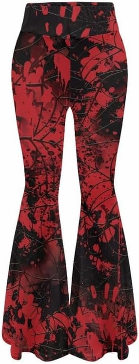 Irisjudy Tiger Print Bootleg Yoga Pants for Women Y2K Workout Sweatpants Casual Bell Bottom Trousers Flare Leggings for Women