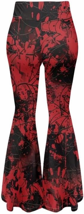 Irisjudy Tiger Print Bootleg Yoga Pants for Women Y2K Workout Sweatpants Casual Bell Bottom Trousers Flare Leggings for Women