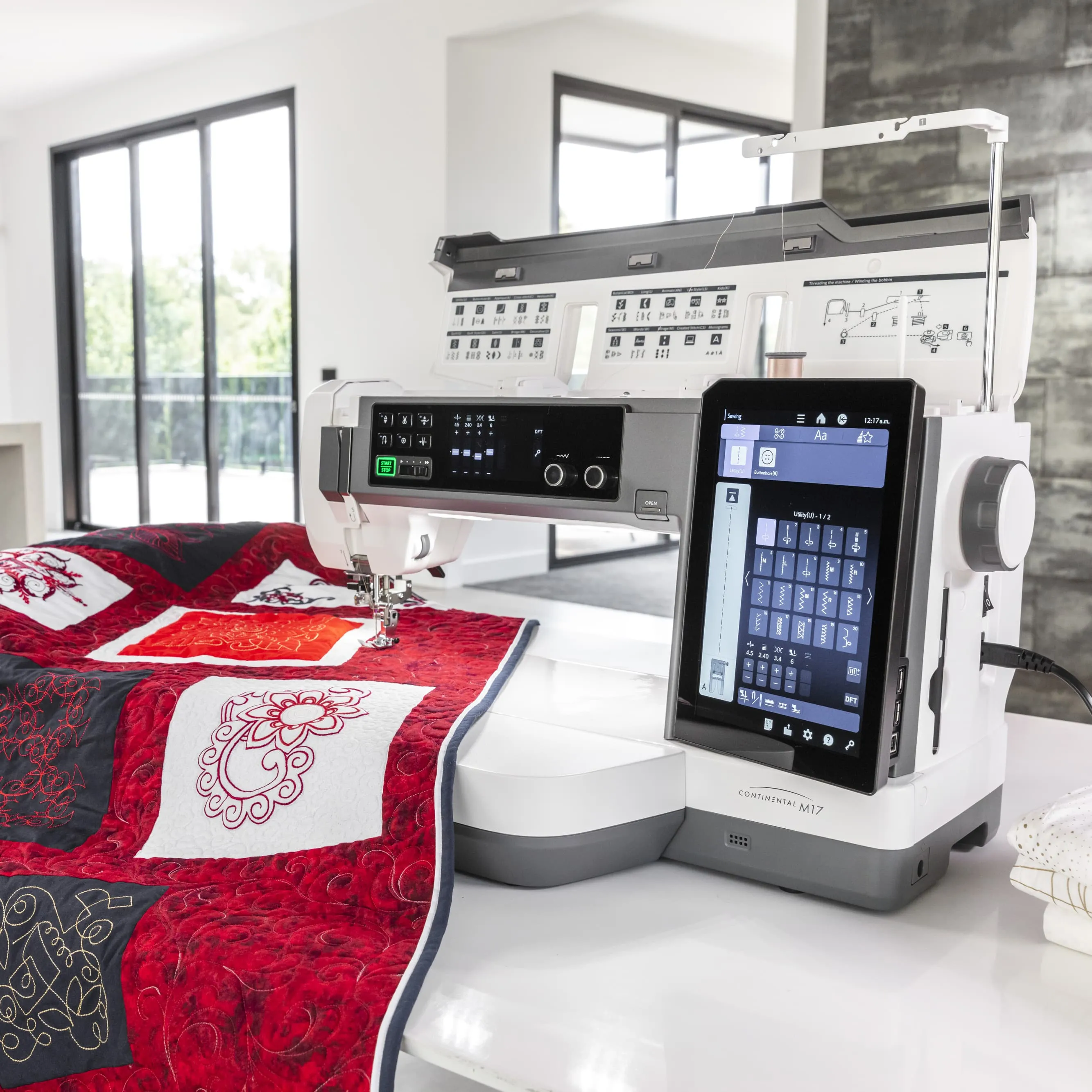 Janome Continental M17 Professional Sewing & Embroidery Machine