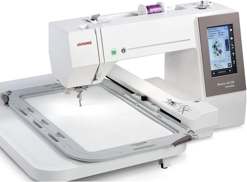 Janome Memory Craft 550E Limited Edition 14x7.9" Embroidery Machine