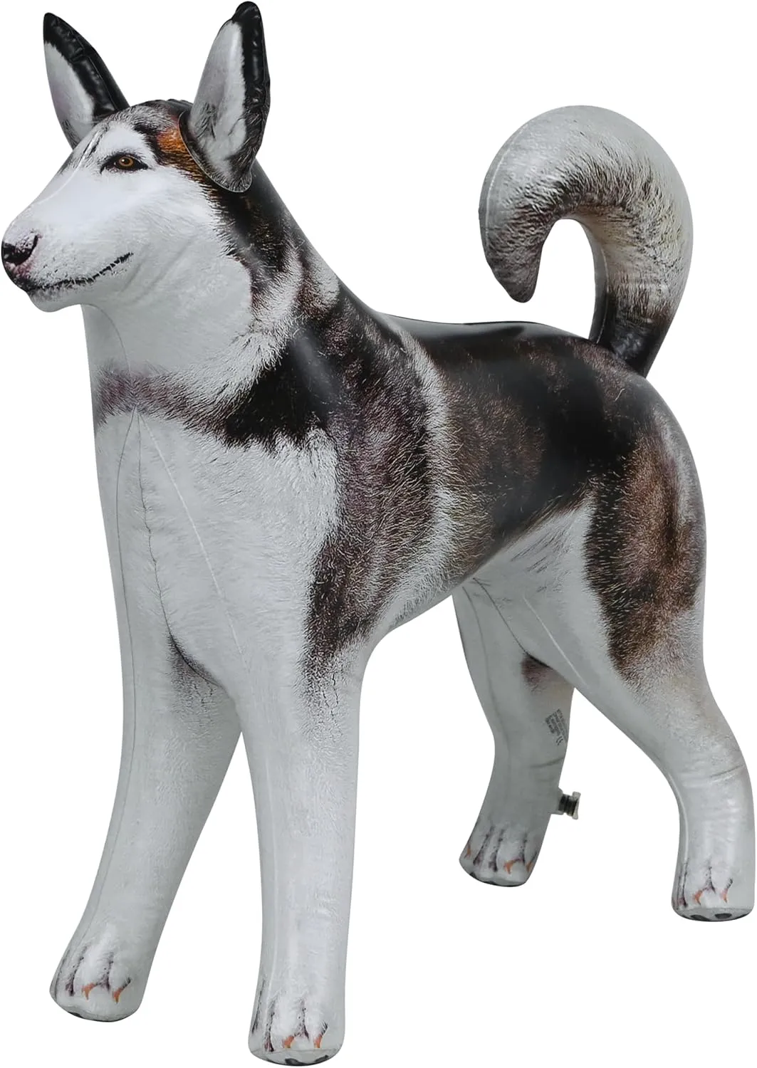 Jet Creations 30" Tall Inflatable Husky Dog Black White Lifelike Blow-Up Animal Figure, Puppy Pet Decor Play Farm Theme Party Pool Birthday VBS Photo Prop, Sport Mascot, Gift for Boys Girls Kids 1pc