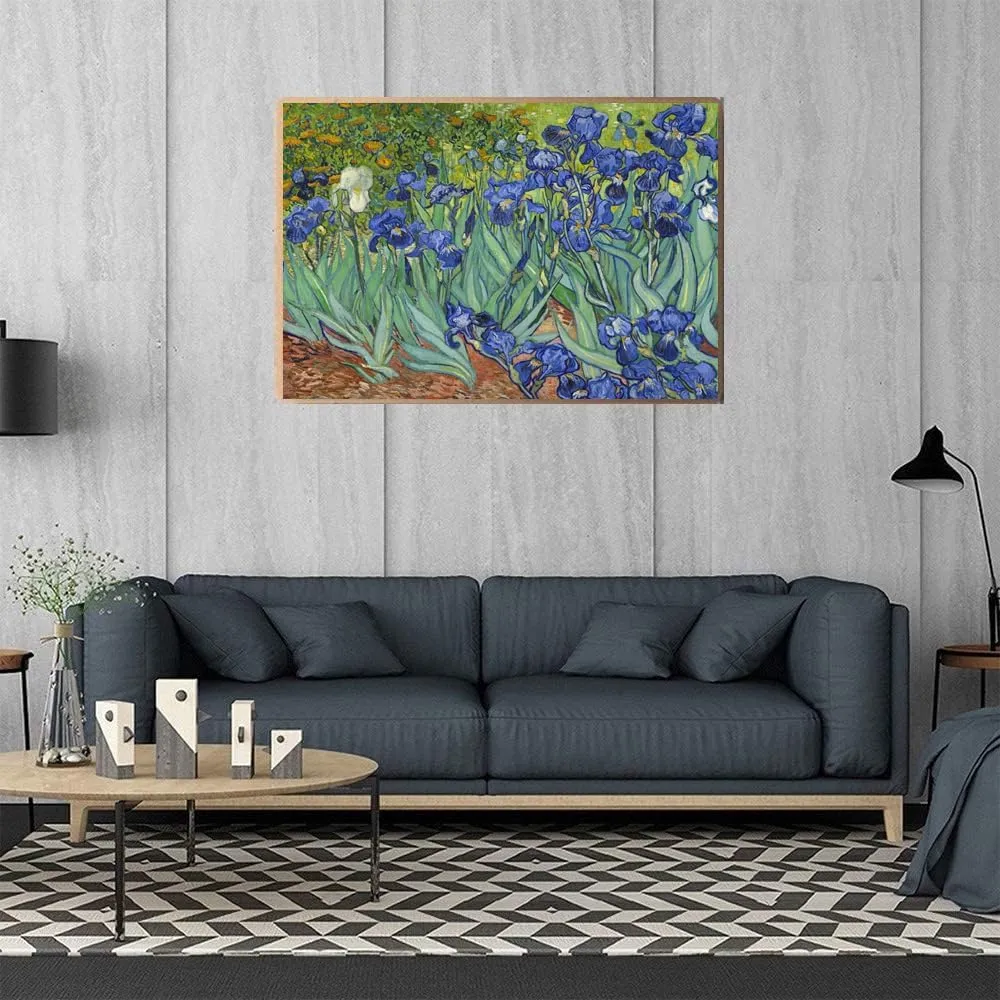 Jigsaw Puzzles for Adults 1000 Piece Irises by Vincent Van Gogh 27.56 x 19.69 Inch Puzzles for Adults Educational Challenge Toy Van Gogh Puzzles 1000 Pieces for Adults