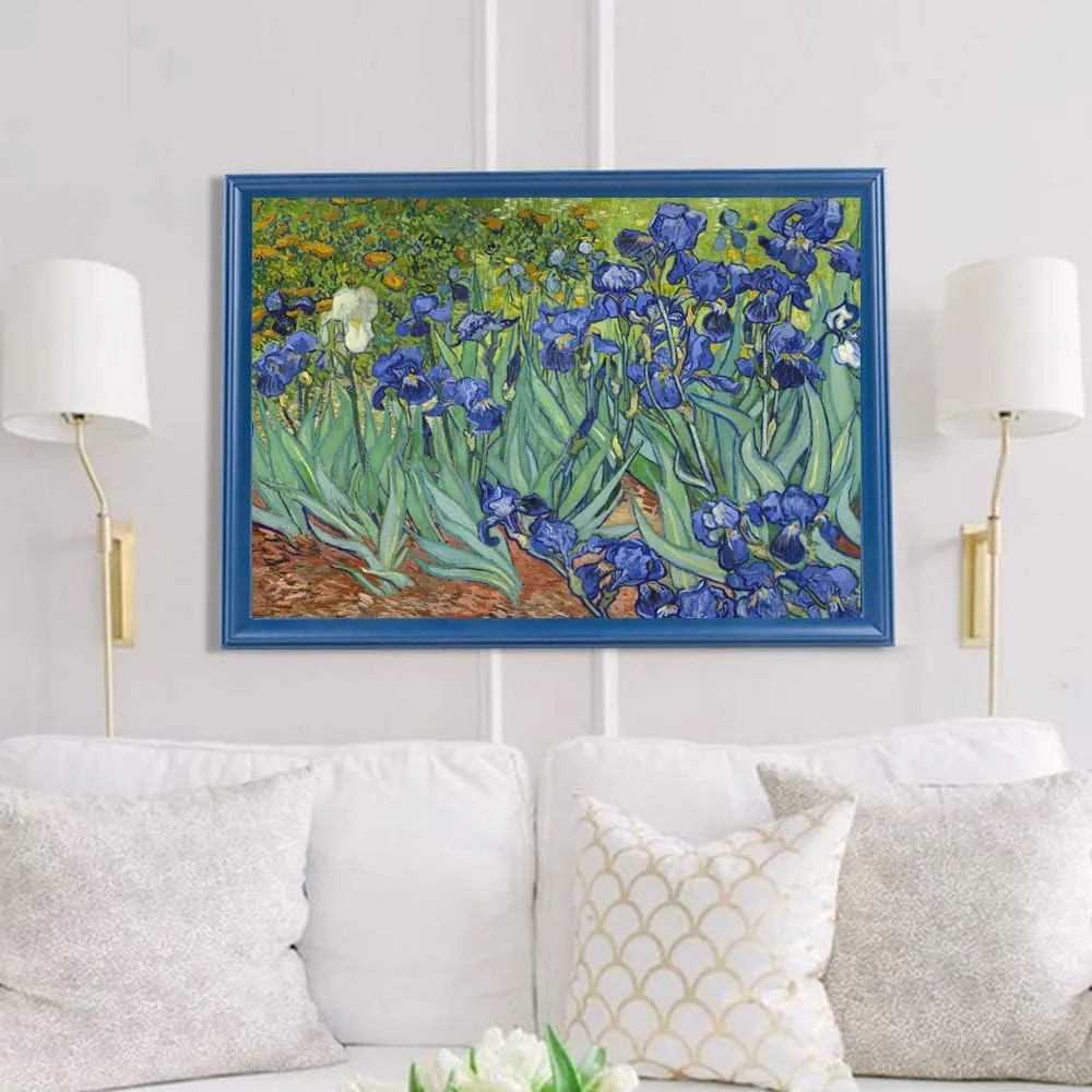 Jigsaw Puzzles for Adults 1000 Piece Irises by Vincent Van Gogh 27.56 x 19.69 Inch Puzzles for Adults Educational Challenge Toy Van Gogh Puzzles 1000 Pieces for Adults