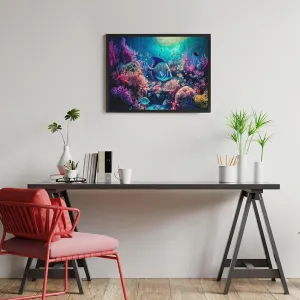 Jigsaw Puzzles for Adults Kids 1000 Pieces Fish Coral Water Large Puzzle Family Game Adult Decompression Child Education Gift for DIY Intellective Educational Game, Gift