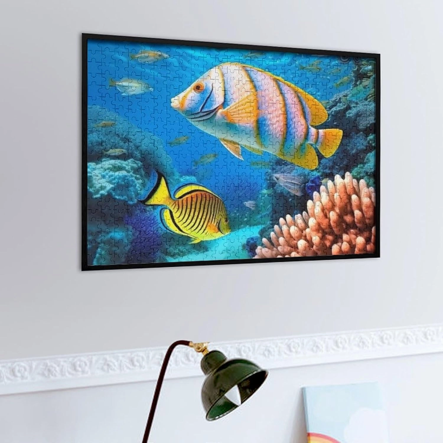 Jigsaw Puzzle 500 PCS Tropical Sea Fish Difficult Puzzle Personalized Wooden Jigsaw Puzzles Game for Most People