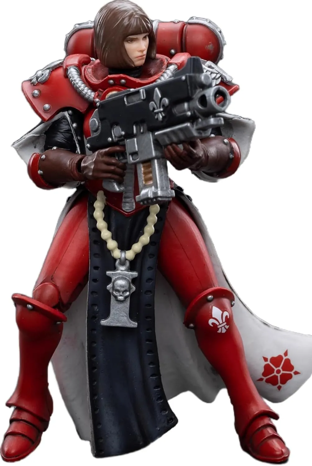JOYTOY Warhammer 40K 1/18 Action Figures Adepta Sororitas Battle Sisters Order of The Bloody Rose Sister Lonell 4.2Inch Collectible Model