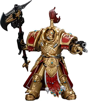 JOYTOY Warhammer 40K 1/18 Action Figures Adeptus Custodes Allarus Custodian with Castellan Axe Collectible Model