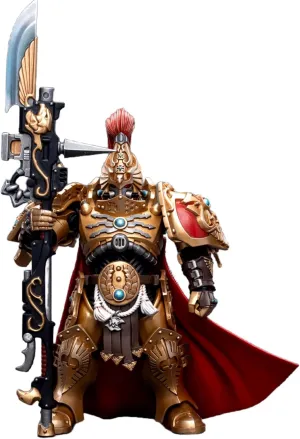 JOYTOY Warhammer 40K 1/18 Action Figures Adeptus Custodes Shield Captain with Guardian Spear Collectible Model 4.8Inch