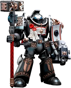 JOYTOY Warhammer 40K 1/18 Action Figures Grey Knights Terminator Caddon Vibova Collectible Model 5.2Inch