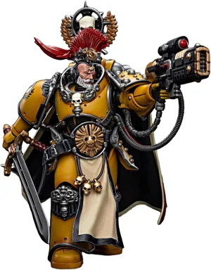 JOYTOY Warhammer 40K 1/18 Action Figures lmperial Fists Legion Praetor with Power Sword Collectible Model 4.8 Inch Action Figure with Articulated Joints