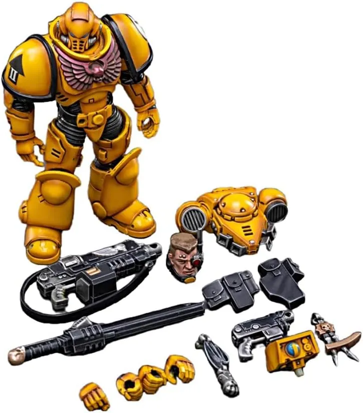 JOYTOY Warhammer 40K 1/18 Action Figures Space Marines lmperial Fists Intercessors Brother Marine 02 Collectible Model