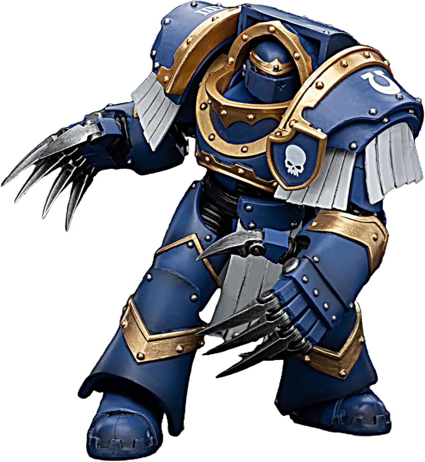 JOYTOY Warhammer 40K 1/18 Action Figures Ultramarines Cataphractii Terminator Squad Terminator with Lightning Claws Collectible Model