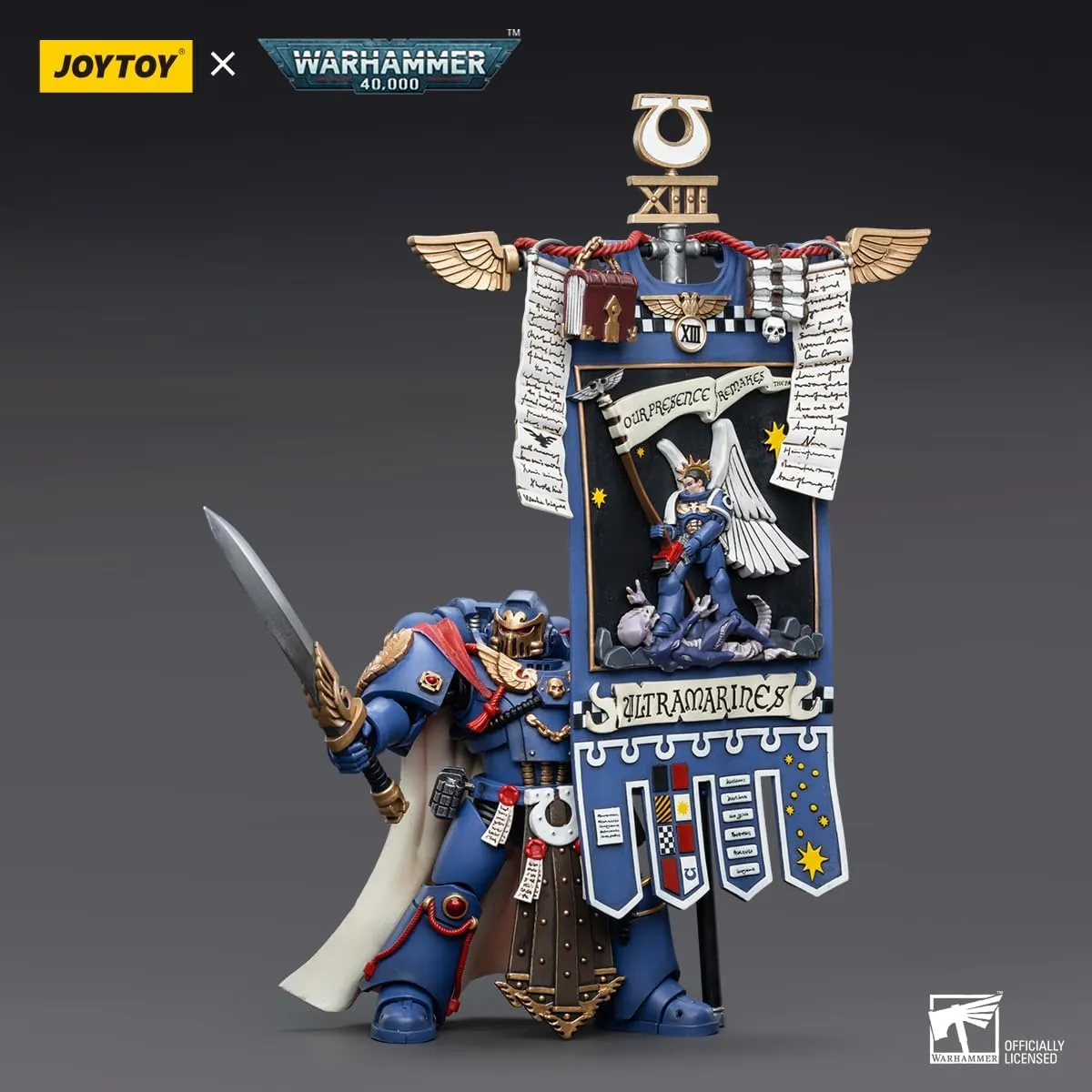 JOYTOY Warhammer 40K 1/18 Action Figures Ultramarines Honour Guard Chapter Ancient Collectible Model