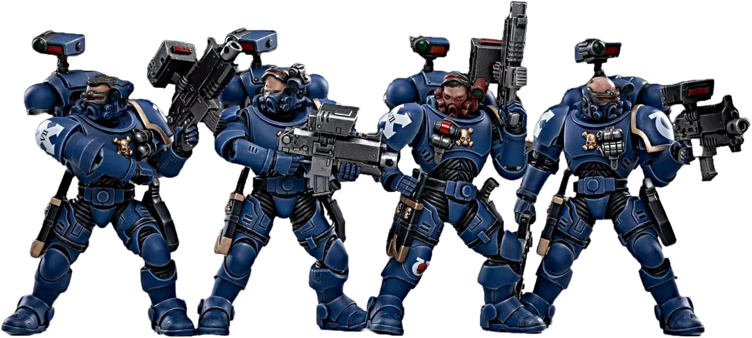 JOYTOY Warhammer 40K 1/18 Action Figures Ultramarines Incursors 4PCS Collectible Model