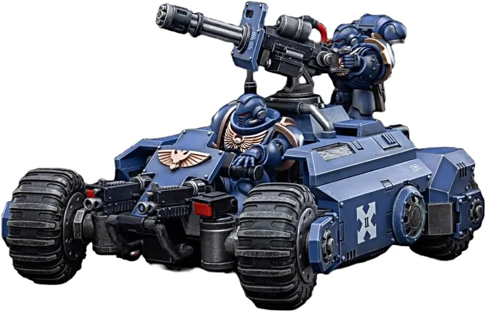 JOYTOY Warhammer 40K 1/18 Action Figures Ultramarines Primaris Invader ATV and 2PCSUltramarines Collectible Model